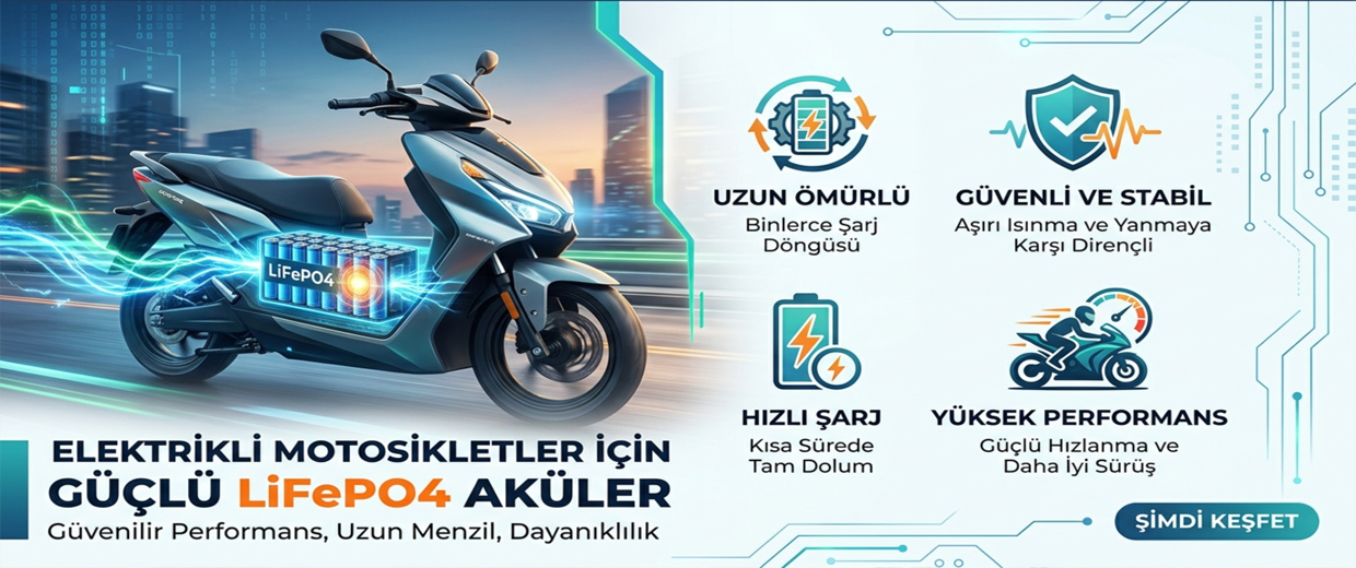 Elektrikli Motorsiklet Bataryası