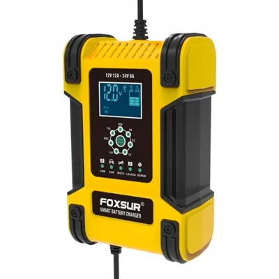 Pilli Batarya 12 Volt 12 Amper Araba, Motosiklet ve LifePO4 Pil Şarj Cihazı