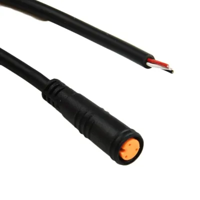 Pilli Batarya 3 Pin Su Geçirmez Soket 10 cm kablo – Dişi