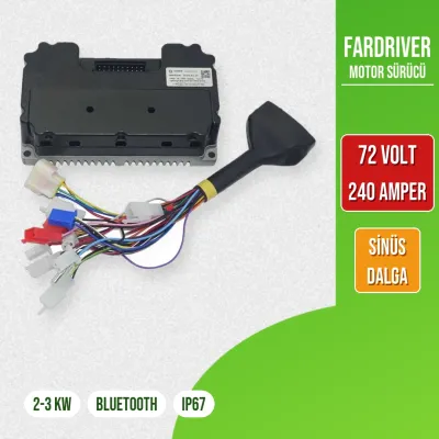 Pilli Batarya Fardriver ND72240 Sinüs Dalga BLDC Motor Sürücü 72V 240A Bluetooth