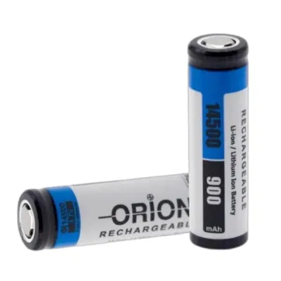 Pilli Batarya Orion 14500 3.7 Volt (3.7V) 900 mAh AA Boy Li-ion Şarj Edilebilir Kalem Pil