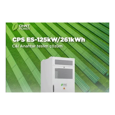 Pilli Batarya Chint Power ES-125kW/261kWh LiFePO4 BESS - Ticari ve Endüstriyel Dış Mekân Enerji Depolama Sistemi