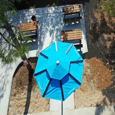 Pilli Batarya CW Enerji Güneş Enerjili Şemsiye 145 Watt Katlanabilir Solar Şemsiye