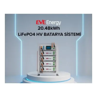 Pilli Batarya EVE 20,48kWh Yüksek Voltaj LiFePO4 Enerji Depolama Sistemi - Konut ve İşletme