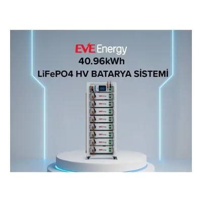 Pilli Batarya EVE 40,96kWh Yüksek Voltaj LiFePO4 Batarya Sistemi - Ticari Tesis ve Villa Projeleri