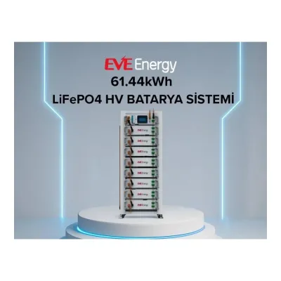 Pilli Batarya EVE 61,44kWh Yüksek Voltaj LiFePO4 Endüstriyel Batarya Sistemi - Fabrika, Otel ve GES Projeleri