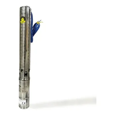 Pilli Batarya Hegel 4USH2200 2200W 4 inç AC-DC Solar Dalgıç Pompa 210m