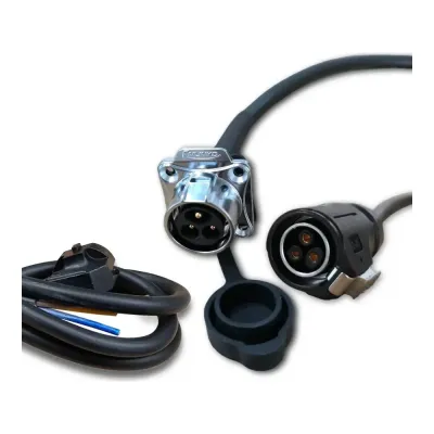 Pilli Batarya Hegel MCY301-LP 20A IP65/67 Dış Elektrik Bağlantı Konnektörü Erkek Dişi Set