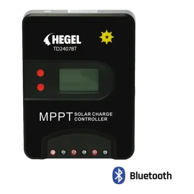 Pilli Batarya Hegel TD2407BT 40A 12/24V Bluetooth'lu MPPT Solar Şarj Kontrol Cihazı