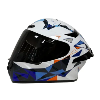 Pilli Batarya Rivox R2 Geometry Design Full Face Motosiklet Kaskı