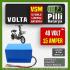 Volta VSM LiFePO4 Akü 48V 15Ah — Standart BMS Lityum Batarya | Pilli Batarya