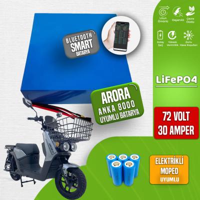 Arora Anka 8000 Elektrikli Motorsiklet Bataryası 72 Volt 30 Amper Smart LiFePO4 Batarya