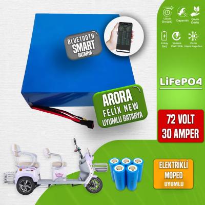 Arora Felix New 72 Volt 30 Amper LiFePO4 Smart Batarya