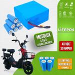 Motolux Gogo Elektrikli Motorsiklet Bataryası 48 Volt 30 Amper LiFePO4 Batarya
