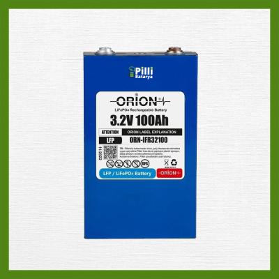 Orion 3.2V 100Ah LiFePO4 Prizmatik Hücre (0100DV)