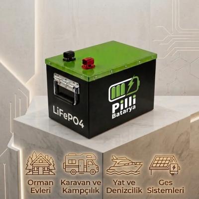 Pilli Batarya 12V 105Ah LiFePO4 Lityum Akü (100Ah Uyumlu) (Metal Premium Kasa)  — JK Jikong Smart Bluetooth Lityum Batarya