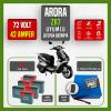 Arora ZR7 72 Volt 42 Amper Smart Bluetooth Özellikli LiFePO4 Batarya