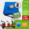 E-Mon Mona Moped 60 Volt 24 Ah LiFePO4 Smart Bluetooth Batarya