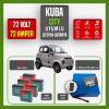Kuba City LiFePO4 Batarya 72 Volt 72 Ah Smart Bluetooth Özelikli