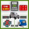 Kuba City LiFePO4 Batarya 72 Volt 84 Ah Smart Bluetooth Özelikli