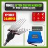 Pilli Batarya 12V 24Ah LiFePO4 Lityum Akü - Minelli Zeytin Silkme Makinesi Uyumlu (12 Volt 24 Amper), Standart BMS