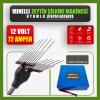 Pilli Batarya 12V 72Ah LiFePO4 Lityum Akü - Minelli Zeytin Silkme Makinesi Uyumlu (12 Volt 72 Amper), Standart BMS