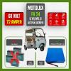 Motolux Fayton FX24 60 Volt 72 Ah LiFePO4 Smart Bluetooth Batarya