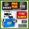 Pilli Batarya Arora Polo Plus LiFePO4 Akü 72V 48Ah — JK Jikong Smart Bluetooth Lityum Batarya