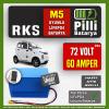 Pilli Batarya RKS M5 LiFePO4 Akü 72V 60Ah — JK Jikong Smart Bluetooth Lityum Batarya