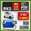 Pilli Batarya RKS M5 LiFePO4 Akü 72V 75Ah — JK Jikong Smart Bluetooth Lityum Batarya