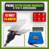 Pilli Batarya 12V 24Ah LiFePO4 Lityum Akü - Polive Zeytin Silkme Makinesi Uyumlu (12 Volt 24 Amper), Standart BMS