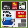 Pilli Batarya Regal Raptor M1 72V 120Ah LiFePO4 Lityum Akü – Smart Bluetooth Özellikli Batarya