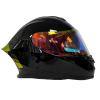 Pilli Batarya Rivox R1 Gloss Black Full Face Motosiklet Kaskı
