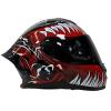 Pilli Batarya Rivox R1 Graphic Red Black Venom Full Face Motosiklet Kaskı