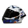 Pilli Batarya Rivox R2 Geometry Design Full Face Motosiklet Kaskı