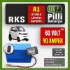 RKS A1 LiFePO4 Akü 60V 90Ah — JK Jikong Smart Bluetooth Lityum Batarya | Pilli Batarya