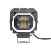 Pilli Batarya Tek Lensli Halo Halkalı LED Far (12V–60V, Şimşek Modlu, 3 Pin Kablo, Su Geçirmez)