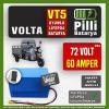 Volta VT5 72V 60Ah LiFePO4 Lityum Akü – Smart Bluetooth Özellikli Batarya