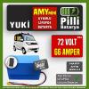 Yuki Amy Mini 72V 66Ah LiFePO4 Lityum Akü – Smart Bluetooth Özellikli