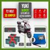 Yuki Windy 72 Volt 30 Amper Smart Bluetooth Özellikli LiFePO4 Batarya